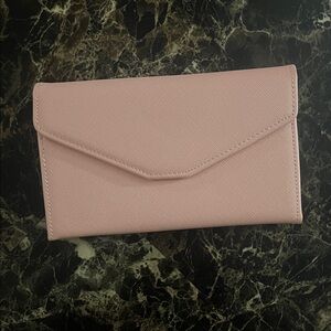 Zoppen Pink Travel Wallet Passport Holder Clutch Organizer